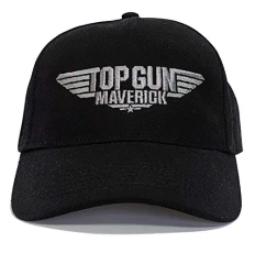 Maverick Embroidered Baseball Cap - Black