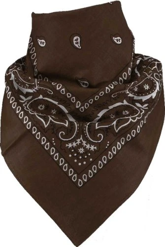 Men's Neckerchief - Brown - Dark brown - One size