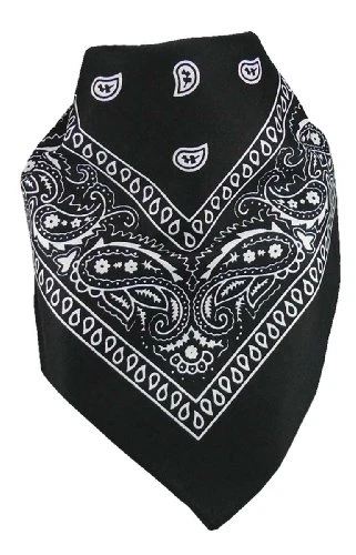 Men's Neckerchief - Black - Black - One size