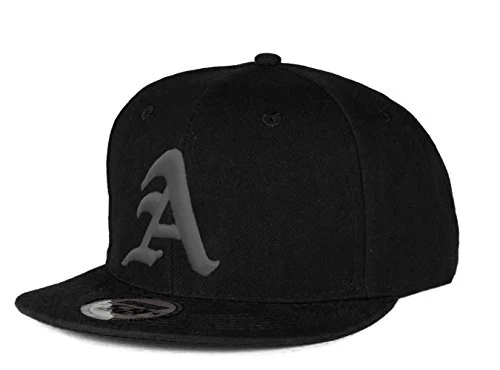 Snapback Baseball Cap Cap Hat Snapback 3D Gothic Hip-Hop (A Black Grey)