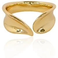 Grow Leaf Adjustable Gold Ring - Gold