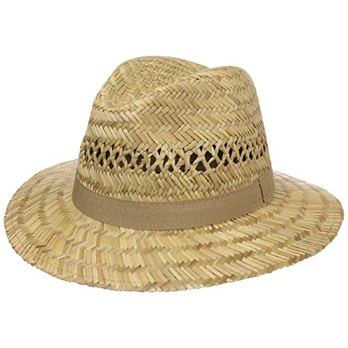 Traveller Straw Hat mens - Sun Hat made of straw - Made in Italy - Traveller with grosgrain r