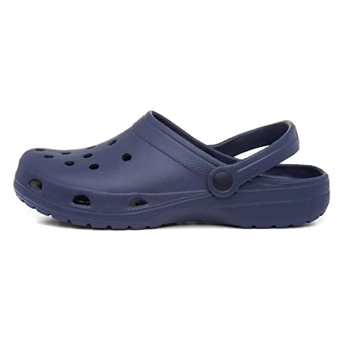 Berman Adults Navy EVA Slip On Clog Sandal - Size 7 UK - Blue