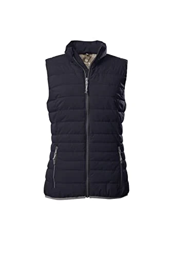 Sagany 39529-000 Women's Quilted Vest in Down Look Dark Navy Size 8, dark navy