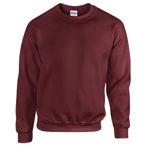 Heavy Blend Unisex Adult Crewneck Sweatshirt (L) (Maroon)