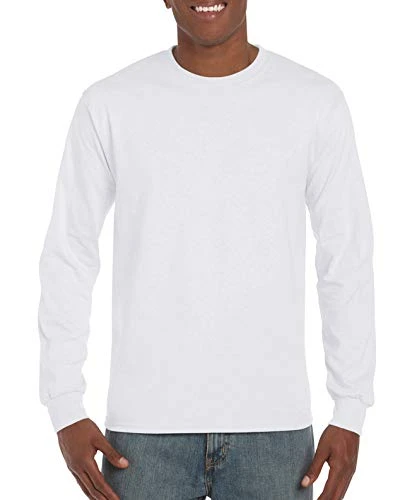 Mens Hammer Heavyweight Long Sleeve T-Shirt (3XL) (White)