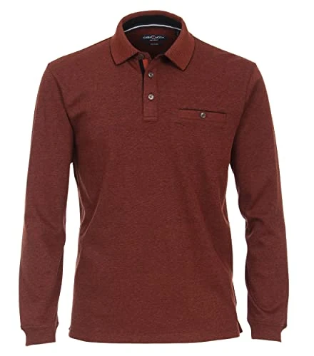 Polo shirts, plain, Dark Orange, L