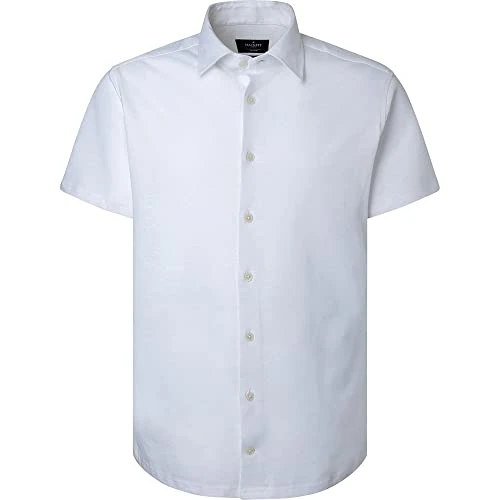 Men's COTT/Linen Jersey SS Shirt, White, XXL