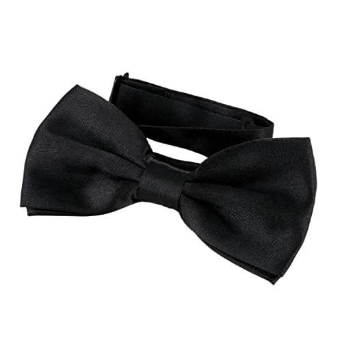 classy bow tie pre tied and adjustable Black