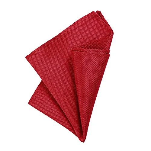 Men’s Pocket Handkerchief 8.27 x 8.27 in - 21 x 21 cm shiny unicoloured - Red