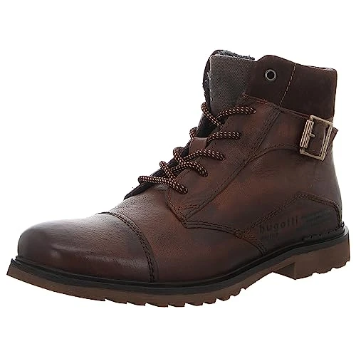 Vittore Men's Ankle Boots Dark Brown, 6100 Dk Brown, 10 UK