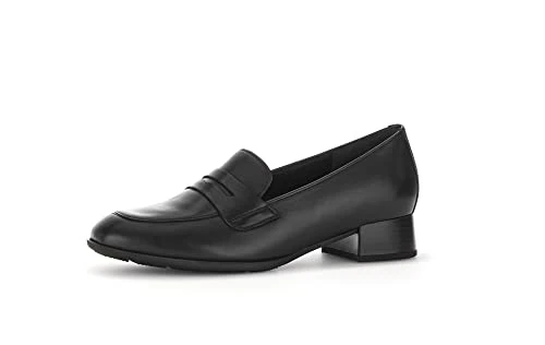 Women Loafers, Ladies Slippers,Slip-on Shoes,College Shoes,Loafer,Business Shoes,Black (Schwarz) / 2