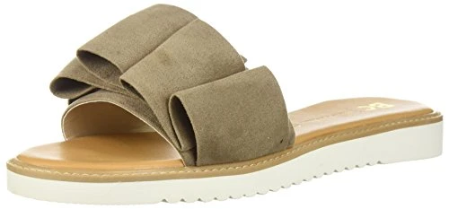 Women's Fun for All Ages Flat Sandal, Taupe, 4.5 UK