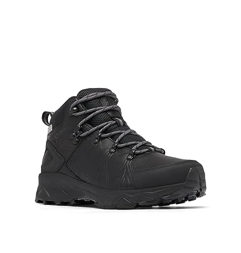 Women's Peakfreak 2 Mid Outdry Leather waterproof mid rise hiking boots, Black (Black x Graphite), 7