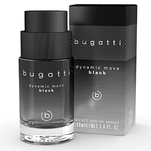 Men's Dynamic Move Black Perfume, 100 ml, Oriental Eau de Toilette, Sensual Strong Combination of Cashmere Wood, Musk & Lychee, Fruity, Fresh & Woody Warm