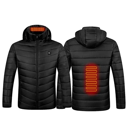 Heated Body Warmer Vest for Man Neck Warmer Heated Gilet for Motorcycle Plus Size USB Charging Heated Jacket for Men Jacket with Power Bank Gifts for Students From Teachers for Christmas