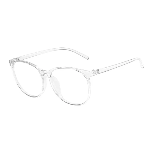 Lens Trendy Transparent Computer Glasses Frame Women Men Anti Blue Light Round Eyewear Blocking Glasses Optical Spectacle Women Light Glasses Hexagon (Clear, One Size)