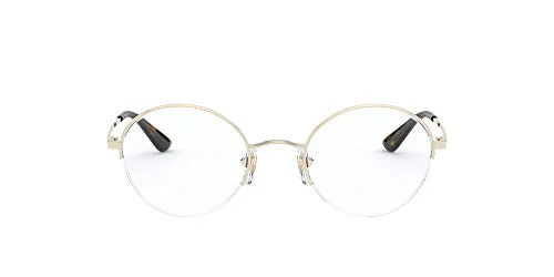 Eyewear Women's Vo4162 Oval Prescription Eyewear Frames, Pale Gold/Demo Lens