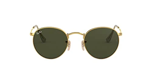 Mod. 3447 - Unisex sunglasses, gold frame (edge), dark green lenses size 47