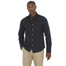 Pompei-XL-Mens Work Shirt Oxford 100% Cotton Plain or Stipe Design Casual To