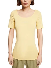 Women's 012EE1K335 T-Shirt, 765/DUSTY Yellow, Standard