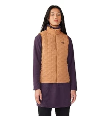 Women's StretchDown Light Vest Down Coat, Copper Clay, S