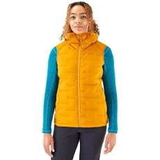 Women's Cubit Stretch Down Insulated Lightweight Vest for Trekking, Climbing, & Skiing - Dark Butter