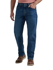 Men's Classic 5-Pocket Relaxed Fit Jean, Dark Flex, 40W x 32L