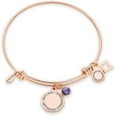 December Birthstone Rose Gold Bangle