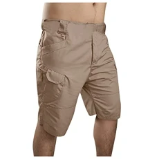 SDFRK® Men's Cargo Shorts with Belt, Tactical Summer Shorts for Men Cargo Shorts Outdoor Urban Impr