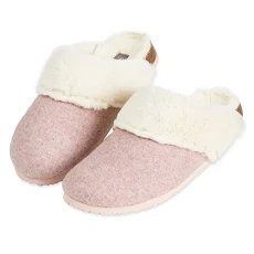 Ladies Mule Slippers DUN95 (5 UK, Pink)