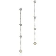 Shine Silver Drop Earrings - Silver