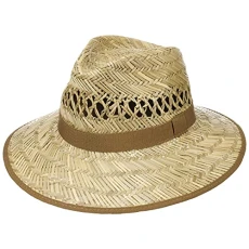 Big Brim Traveller Straw Hat Ladies/Men - Hat Made of 100% Straw - Made in Italy - Sun hat in