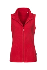 Womens Micro Fleece Gilet Red XL