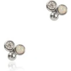 Beloved Silver Stud Earrings - Silver