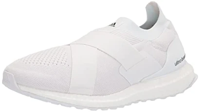 Women's Ultraboost Slip On DNA Running Shoe, White/White/Acid Orange, 9.5