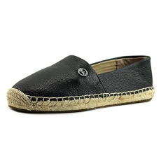 Michael  Womens Kendrick Slip On Leather Closed Toe, Black, Size 9.5 US