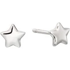 Ava Plain Star Stud Earrings