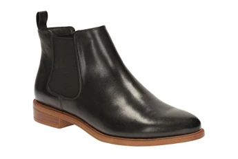 Women's Taylor Shine Chelsea Boots, Black Black Leather, 6 UK