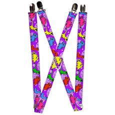 Men's Suspender-Dinosaurs Braces, Multicoloured, One Size