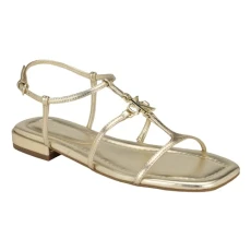 Women's Sindy Flat Sandal, Gold 710, 6 UK