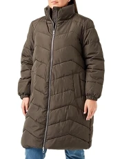 Women's Vmcliga Coat Cur Quilted, Peat, 18