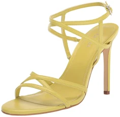 Women's Fumi Heeled Sandal, Yellow, 3.5 UK