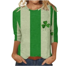 Lightning Deals Crew T Shirt Irish Rugby Tops Crew Neck Sweatshirt Gents St Patrick's Day Sweatshirt