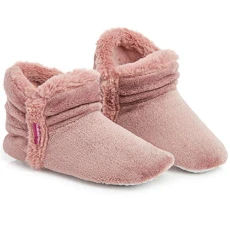 Women Bootie Slippers, Ladies Quality Ankle Slippers Memory Foam, Sheepskin Bootie Slippers Indoor O