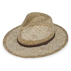 Traveller sea grass hat for women & men | sun hat made of 100% sea grass | summer hat with ve