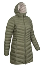 Florence Womens Winter Long Padded Jacket - Water Resistant Rain Coat, Lightweight Ladies Jacket, Wa