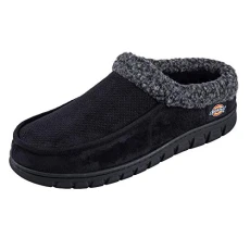 Men's Clog Slippers with Memory Foam Sole for Indoor and Outdoor use Mule, Black, XX-Large UK