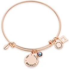 June Birthstone Rose Gold Bangle