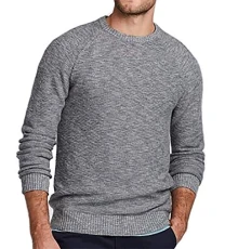 Men's Stocker Brook Cotton Crew Neck Sweater - grey - S